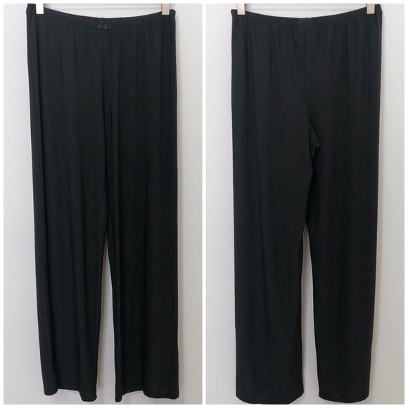 SOLDBisou Bisou Intimates BlackWideLeg PajamaPants - Picture 2 of 7